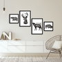 Wallity Cuadro Decorativo 4 Piezas Multicolor